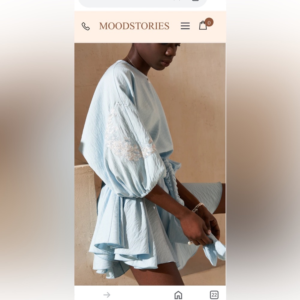 Moodstories DRESS TRESS SKY one size